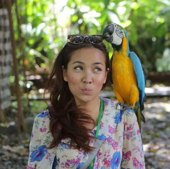 bersama Lucy di Bali Safari