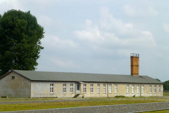 Grim scenery in Sachsenhausen