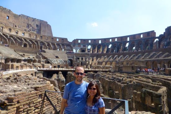 Bagian dalam Colosseum