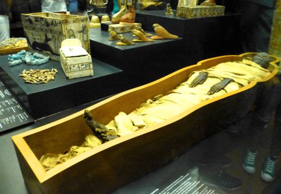 Penampakan salah satu mumi di Museum Vatican