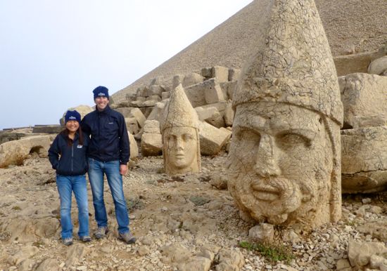 Patung kepala dewa-dewi di Mount Nemrut