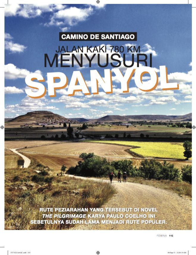 Camino de Santiago - Majalah Femina - September 2015