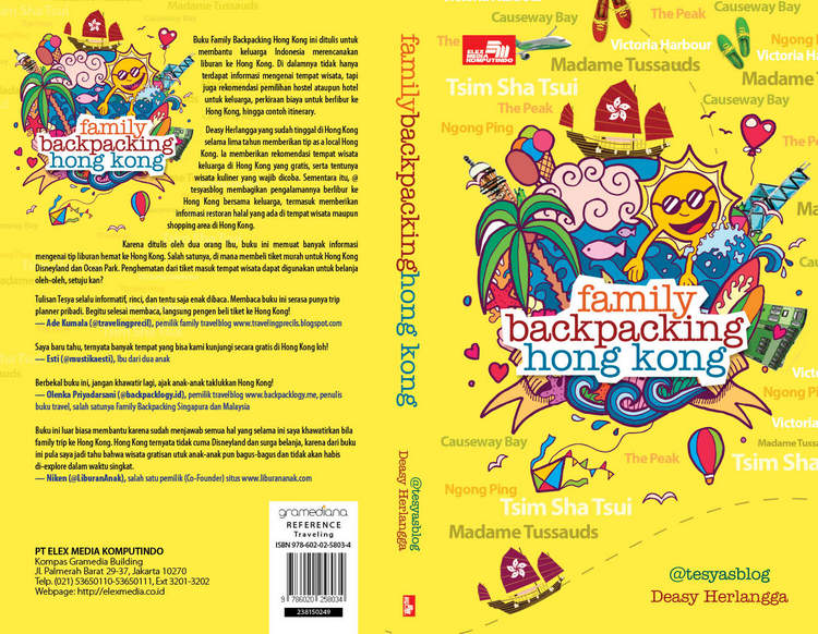 Buku Family Backpacking Hong Kong yang baru saja dirilis Tesya
