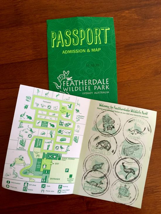 Tiket masuk sekaligus peta dan halaman paspor