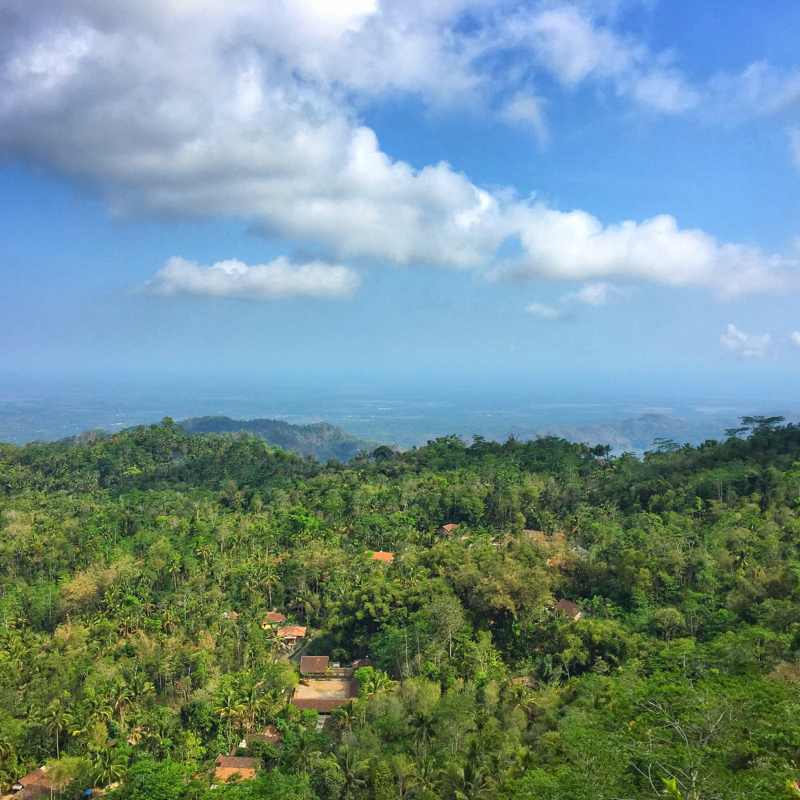 Pemandangan dari Gardu Pandang Goa Seplawan