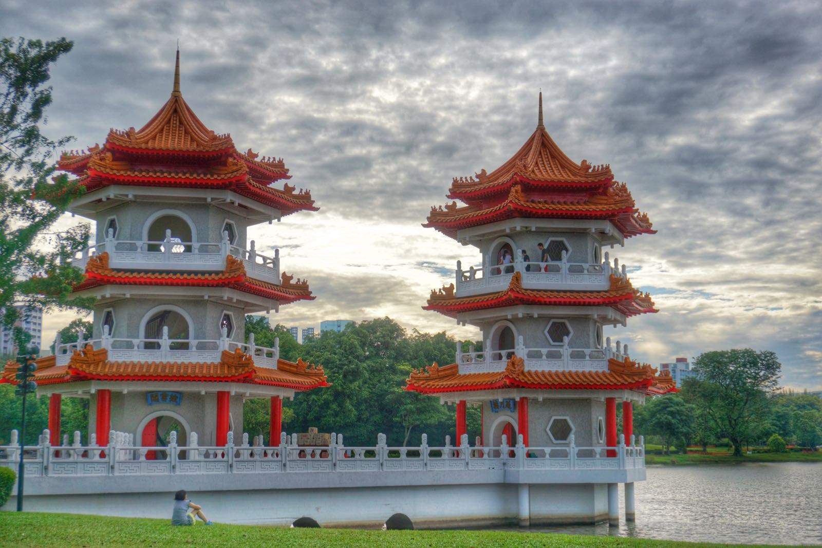 Twin Pagodas Chinese Garden Singapore