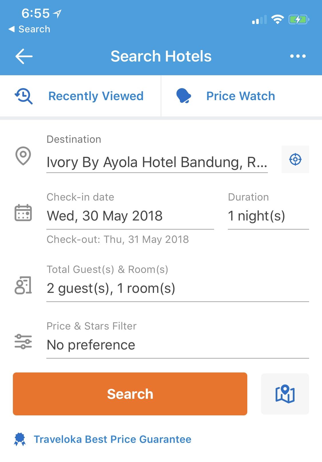 Cari Hotel Dengan Fitur Pay At Hotel